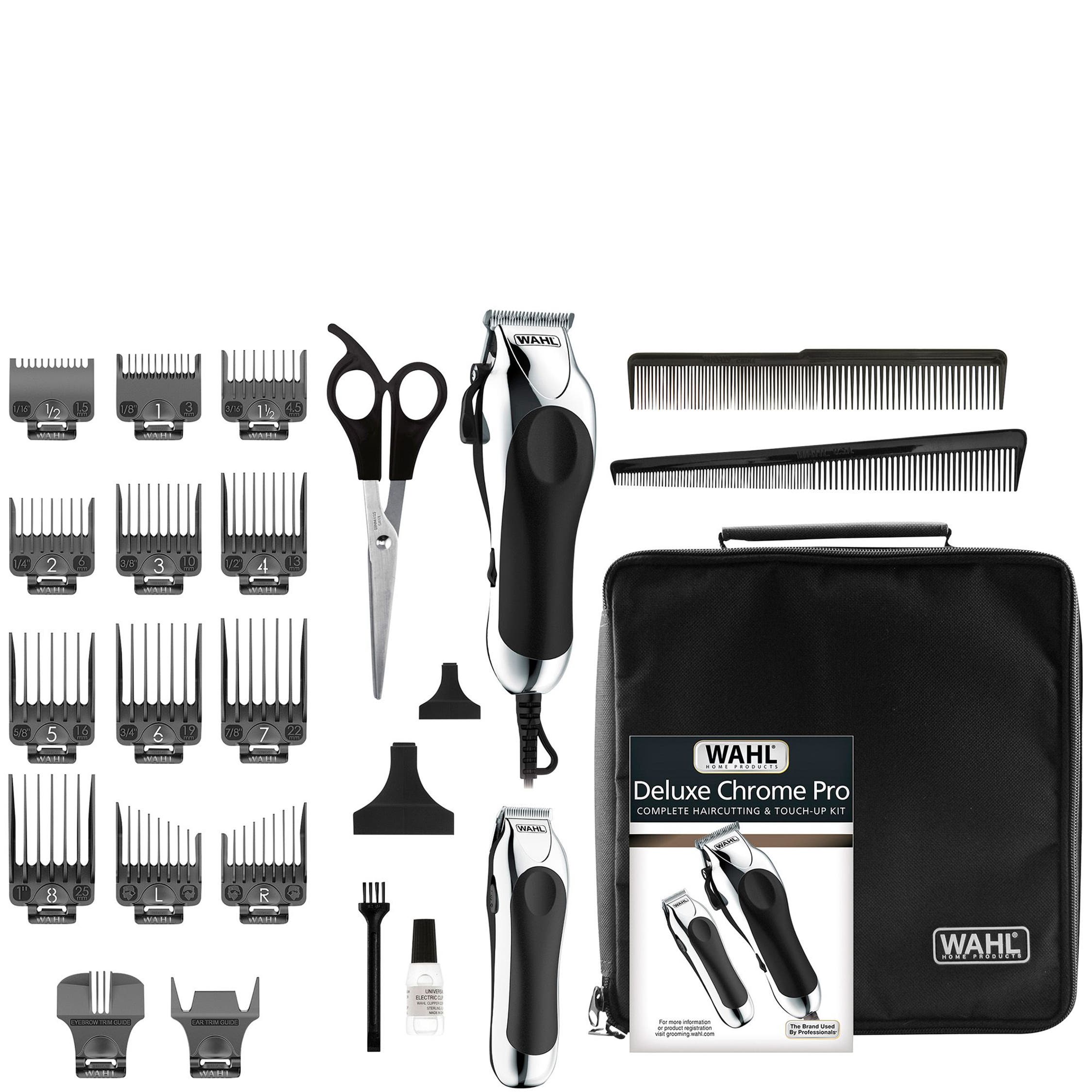 Crome Ridge Kit 24-Pc. Deluxe Pro Chrome Haircutting Kit - Masseys